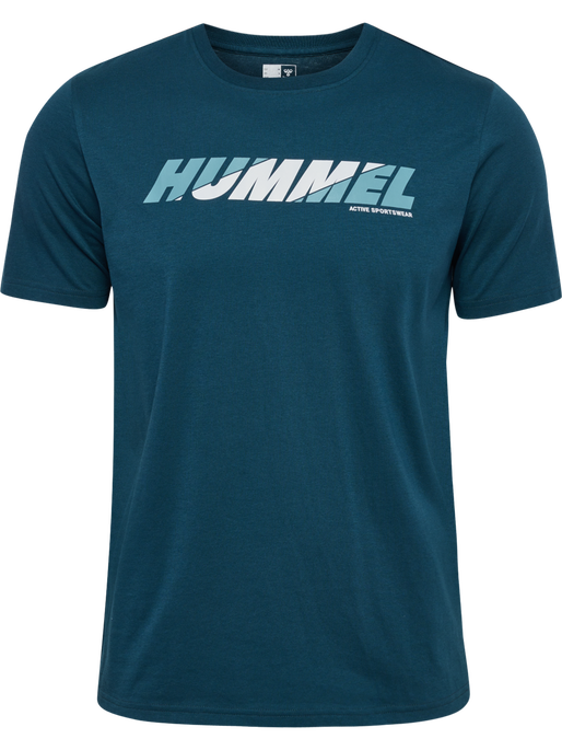 hmlGRAPHIC BOLD LOGO TEE, REFLECTING POND hmlGRAPHIC BOLD LOGO TEE, REFLECTING POND, packshot