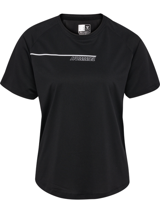 hmlCOURT LIGHT WEIGHT T-SHIRT W, BLACK, packshot