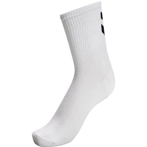 hmlCHEVRON 6-PACK SOCKS, WHITE/WHITE, packshot