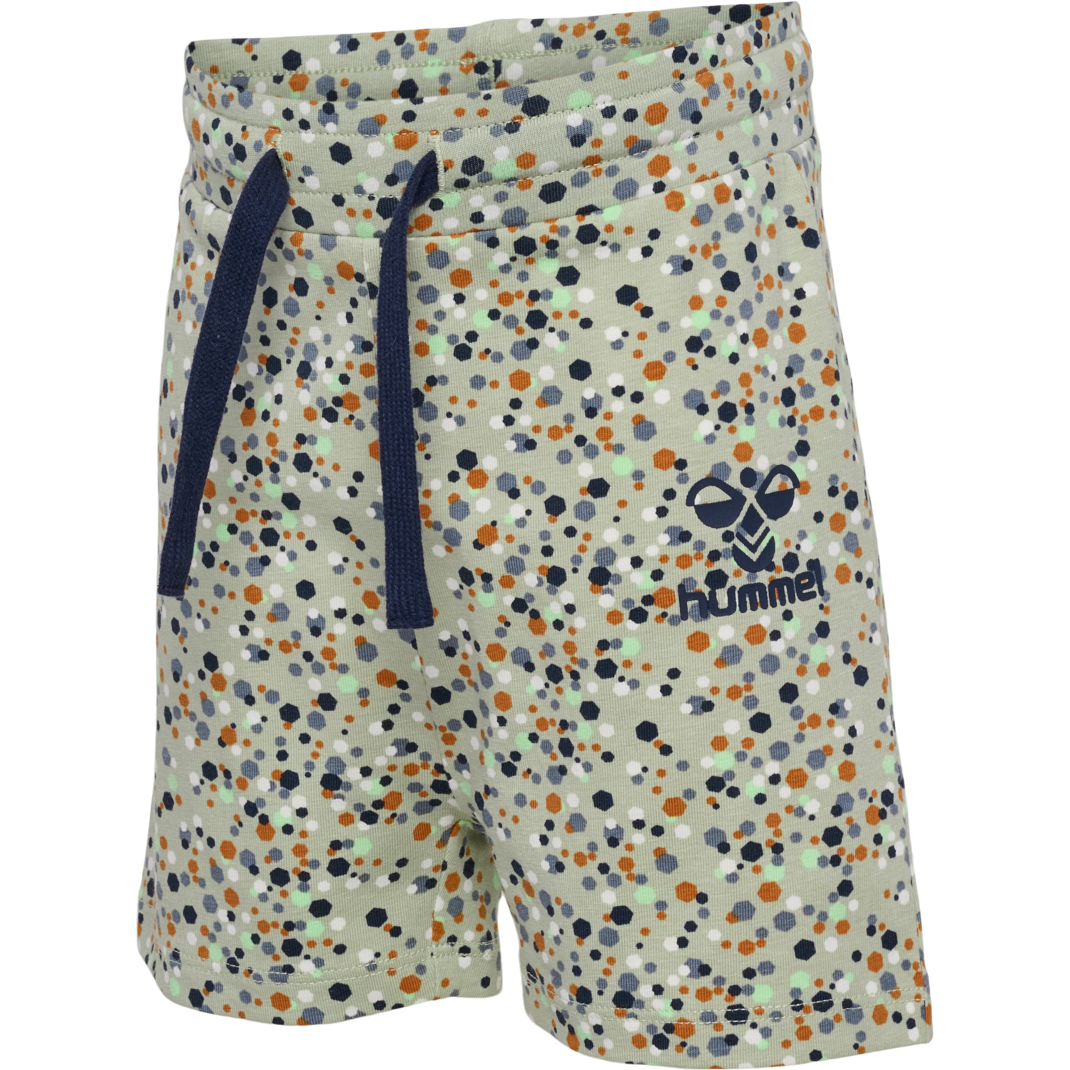 hmlMADS AOP SHORTS, DESERT SAGE, packshot