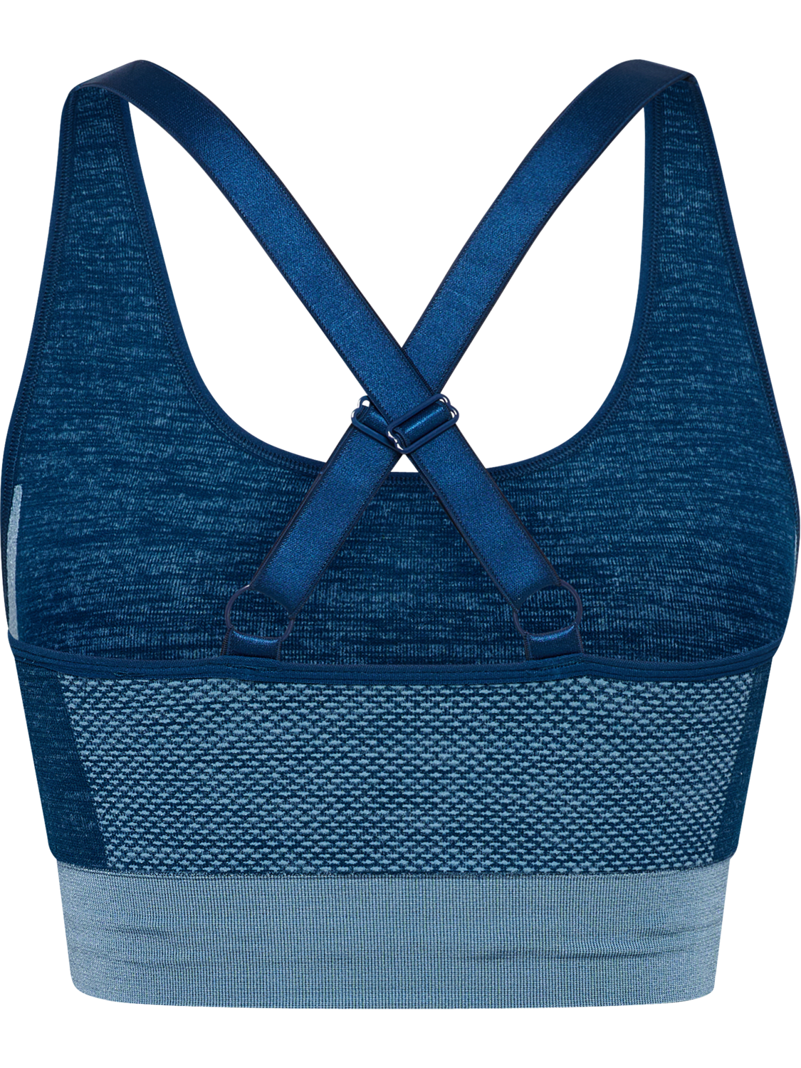 hmlCLEA SEAMLESS  SPORTS TOP, NAVY PEONY/FADED DENIM, packshot