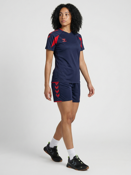 hmlCORE 2.0 JERSEY S/S WOMAN, MARINE/TRUE RED, model