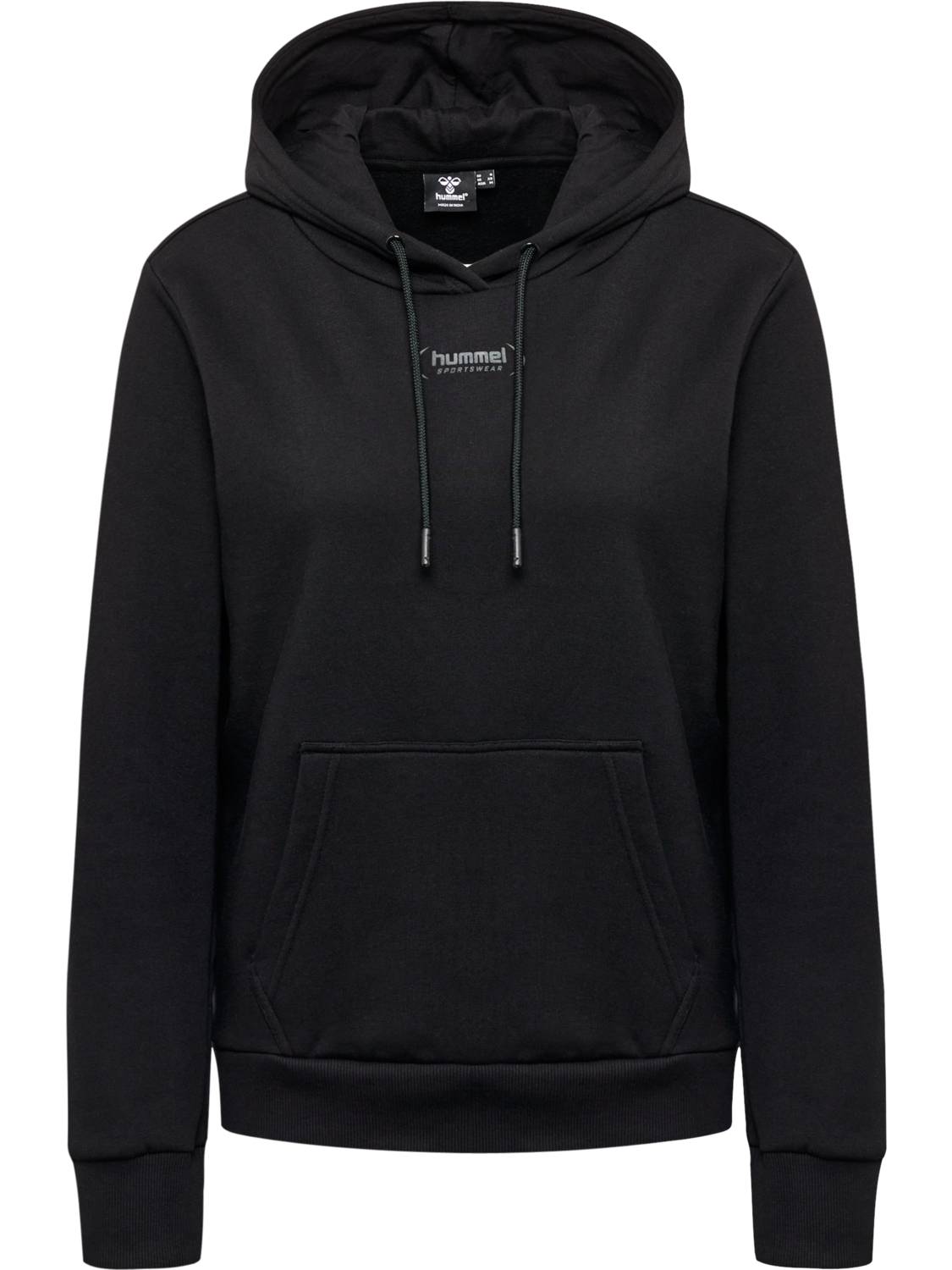 hmlPAOLA REGULAR HOODIE, BLACK, packshot