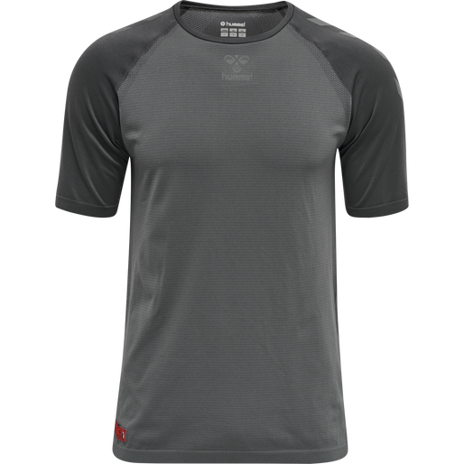 hmlPRO GRID SEAMLESS S/S, FORGED IRON/QUIET SHADE, packshot