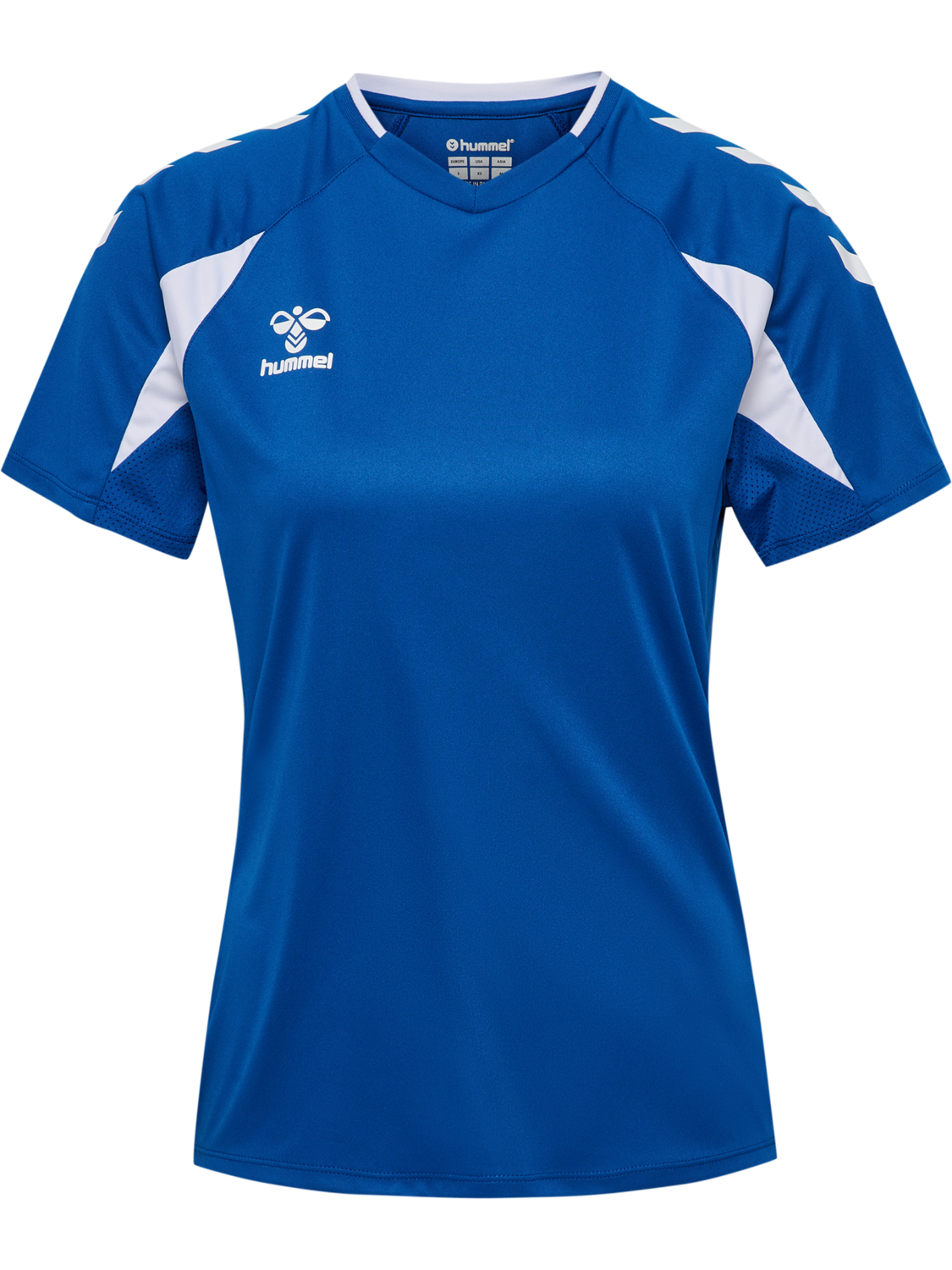 hmlCORE 2.0 JERSEY S/S WOMAN, TRUE BLUE/WHITE, packshot