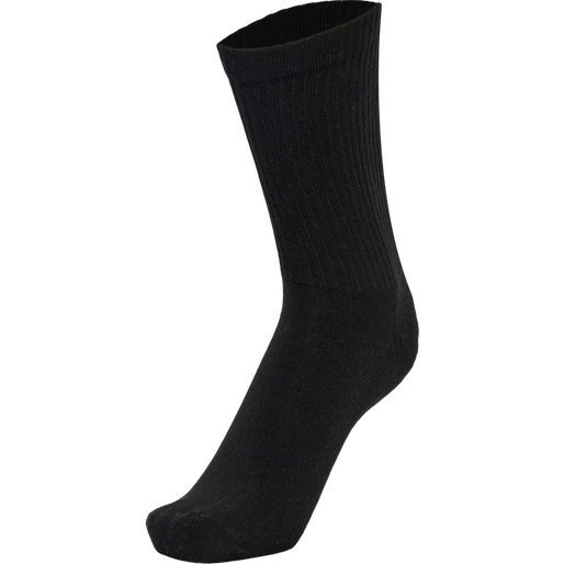 FUNDAMENTAL 3-PACK SOCK, BLACK, packshot