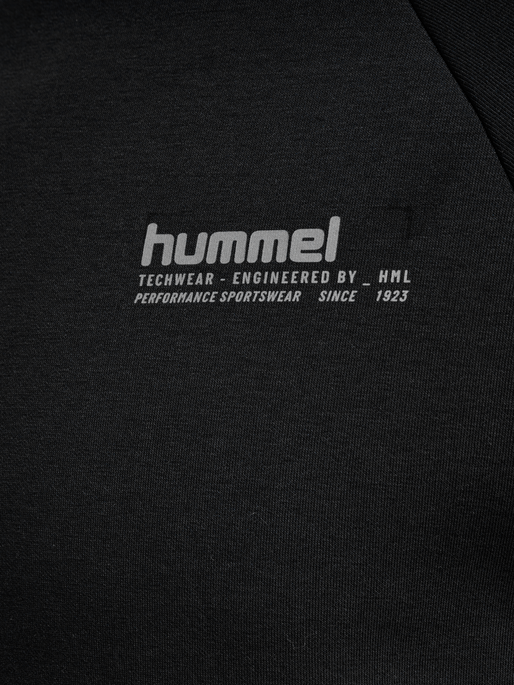 hmlTECH FLEECE REGULAR CREW, BLACK hmlTECH FLEECE REGULAR CREW, BLACK, packshot