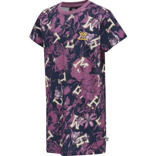 hmlDRAMA T-SHIRT DRESS S/S, BORDEAUX, packshot