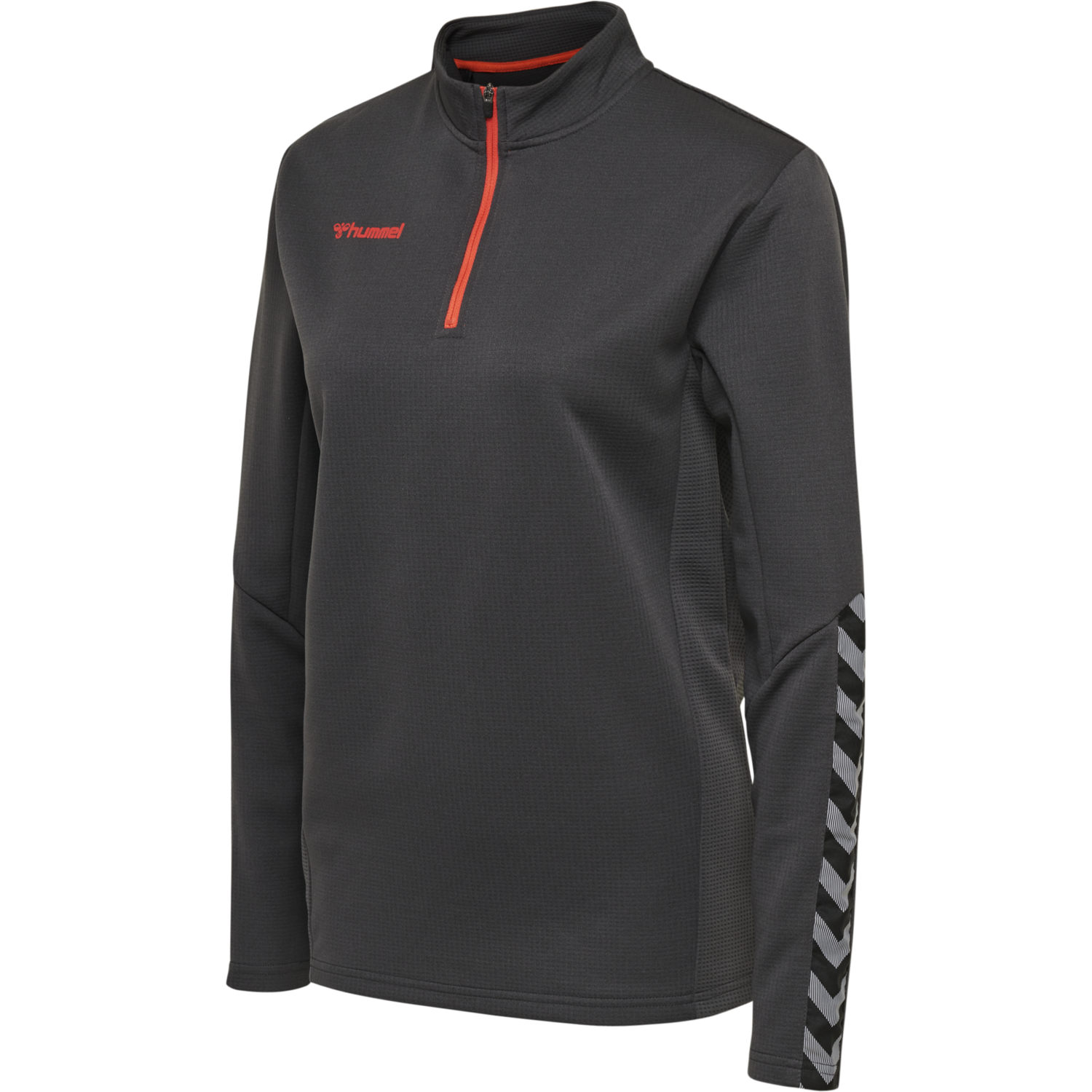 hmlAUTHENTIC HALF ZIP SWEATSHIRT WO, ASPHALT, packshot