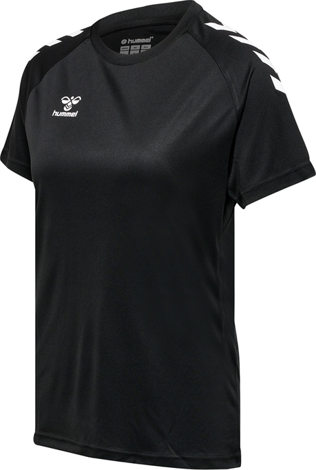 hmlCORE XK CORE POLY TEE  S/S WOMAN, BLACK, packshot