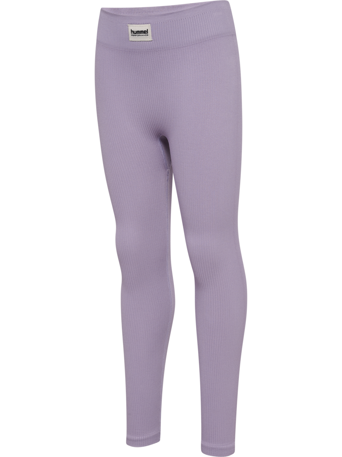 hmlJR SEAMLESS RIB MW  TIGHTS, LAVENDER GRAY, packshot