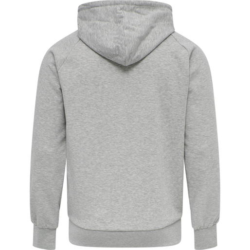 hmlISAM ZIP HOODIE, GREY MELANGE, packshot