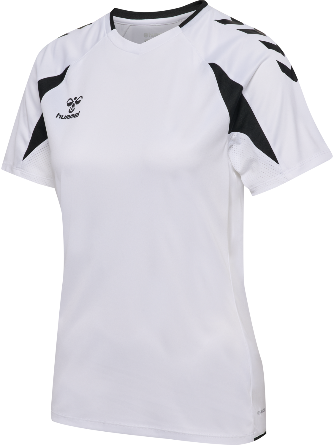 hmlCORE 2.0 JERSEY S/S WOMAN, WHITE/BLACK, packshot