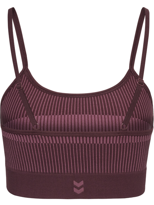 hmlYOGA SEAMLESS LOW SUPPORT BRA, FUDGE, packshot