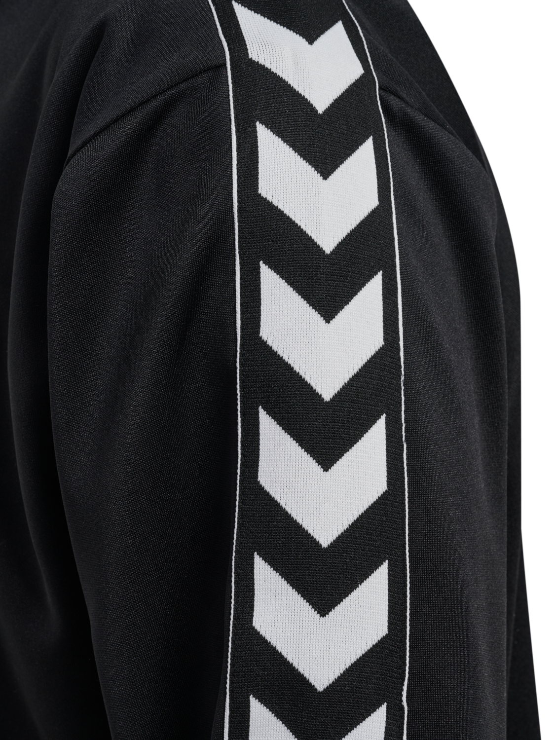 hmlCLUB CHEVRON TRACK TOP, BLACK, packshot
