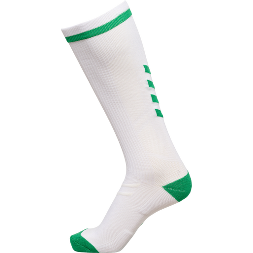 ELITE INDOOR SOCK HIGH, WHITE, packshot