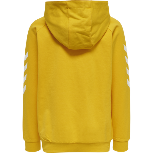 HMLGO KIDS COTTON HOODIE, SPORTS YELLOW, packshot