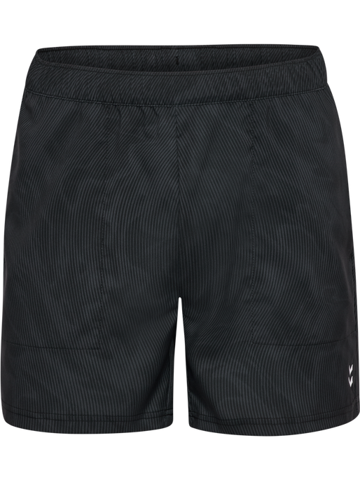 hmlPULSE AOP WORKOUT SHORTS SET, BLACK/EBONY hmlPULSE AOP WORKOUT SHORTS SET, BLACK/EBONY, packshot