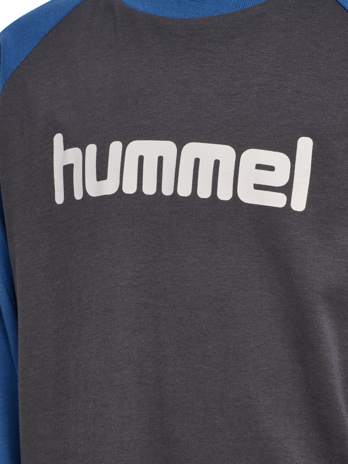 hmlJR LOGO T-SHIRT L/S, EBONY, packshot