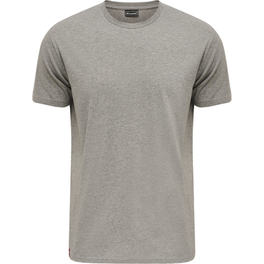 hmlRED BASIC T-SHIRT S/S, GREY MELANGE, packshot