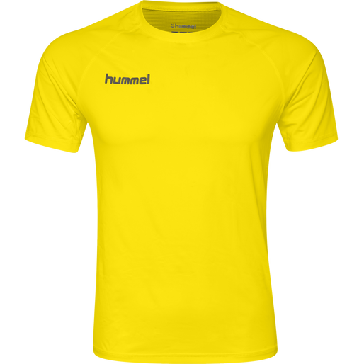 HML FIRST PERFORMANCE JERSEY S/S, BLAZING YELLOW, packshot