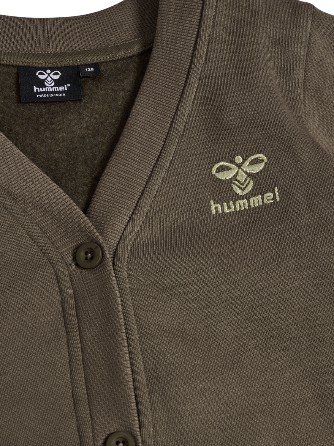 hmlTONE SWEAT CARDIGAN, MAJOR BROWN, packshot