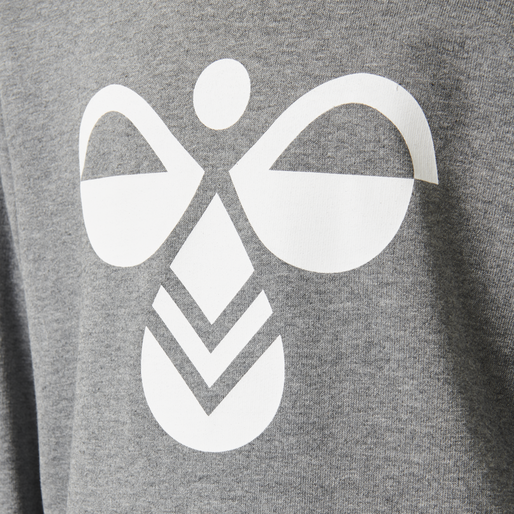 hmlCUATRO HOODIE, MEDIUM MELANGE, packshot