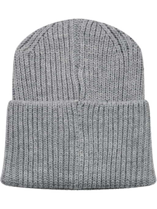 hmlJR HEAVY RIB KNIT BEANIE, GREY MELANGE hmlJR HEAVY RIB KNIT BEANIE, GREY MELANGE, packshot