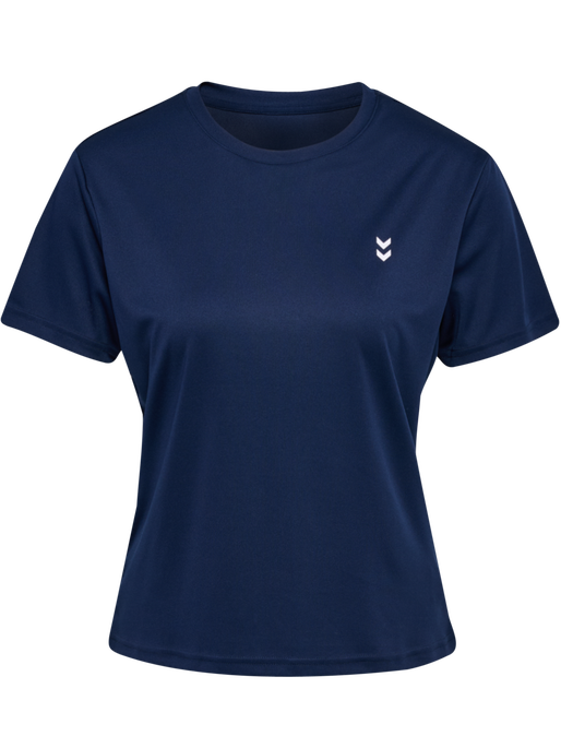 hmlPULSE TRAINING W T-SHIRT S/S, DRESS BLUES, packshot
