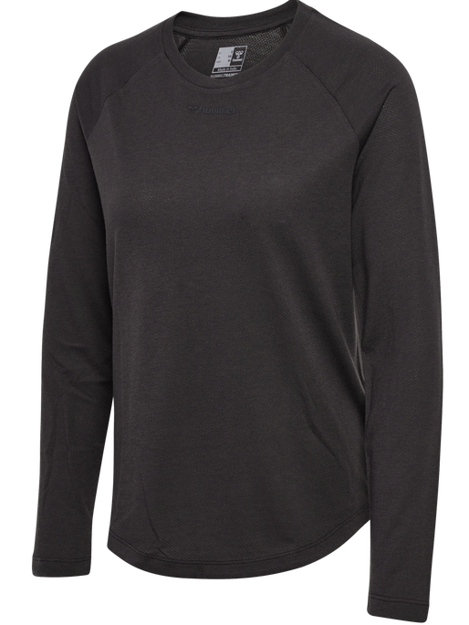 hmlMT VANJA T-SHIRT L/S, ESPRESSO, packshot