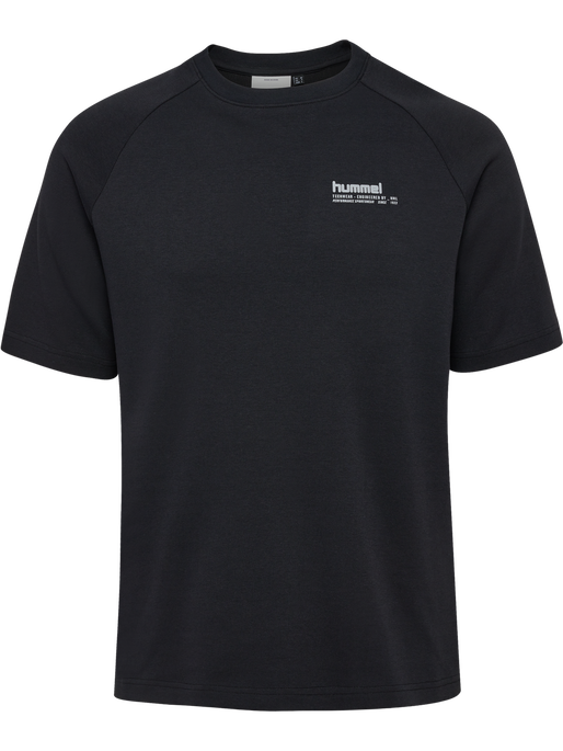 hmlTECH LOOSE T-SHIRT, BLACK, packshot