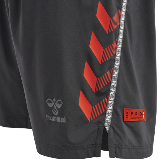 hmlPRO GRID GAME SHORTS, FORGED IRON hmlPRO GRID GAME SHORTS, FORGED IRON, packshot