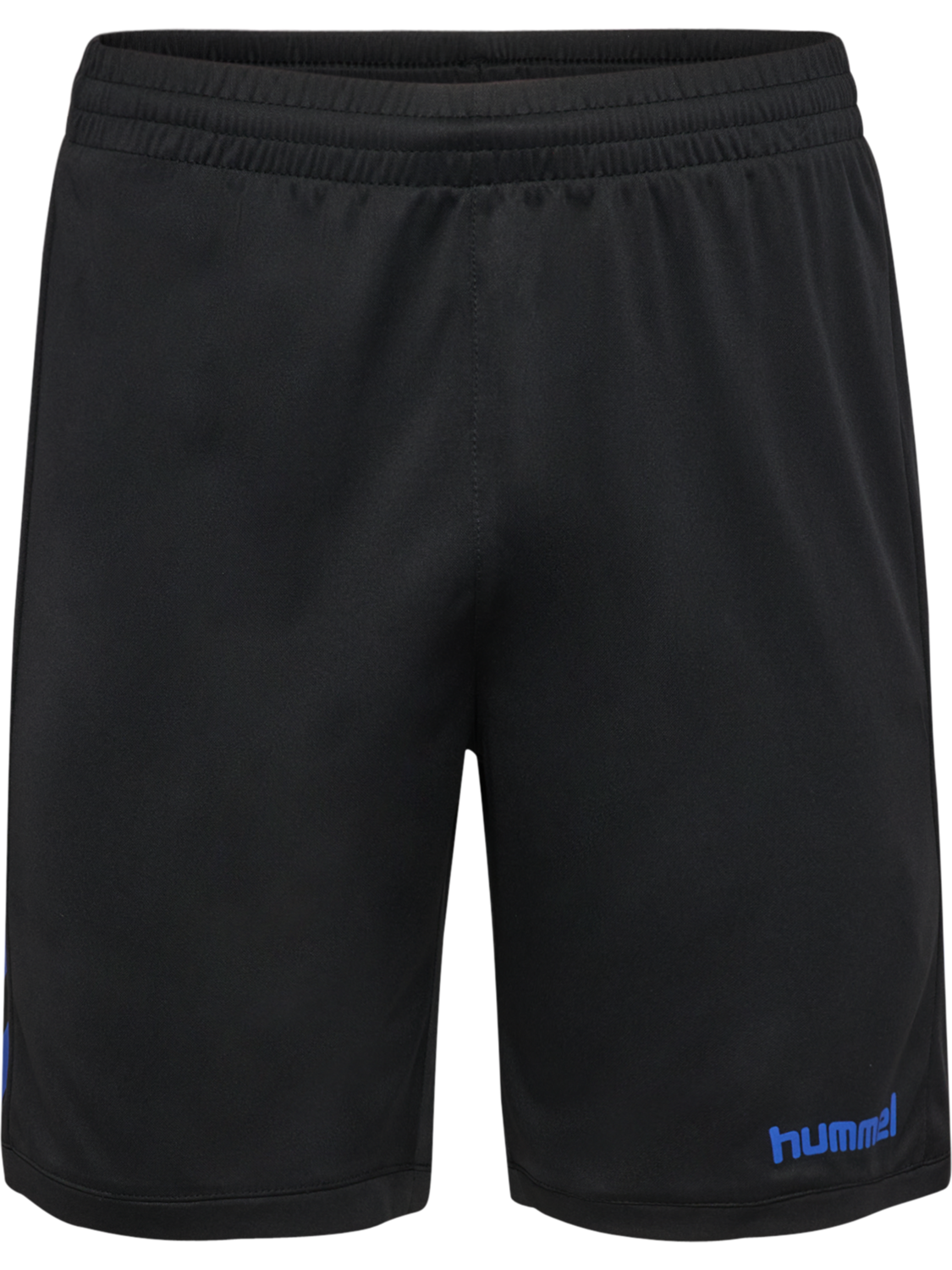 hmlBLAZE CLUB 26 POLY SHORTS, BLACK/BLUE, packshot