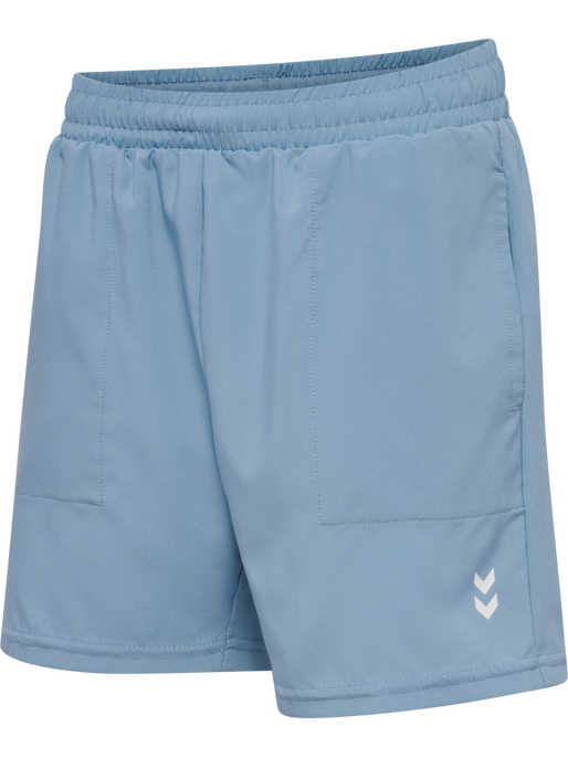 hmlJR PULSE WORKOUT SHORTS, FADED DENIM, packshot