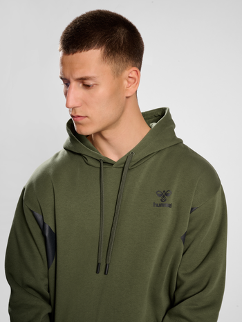 hmlACTIVE CO HOODIE, OLIVE NIGHT, model