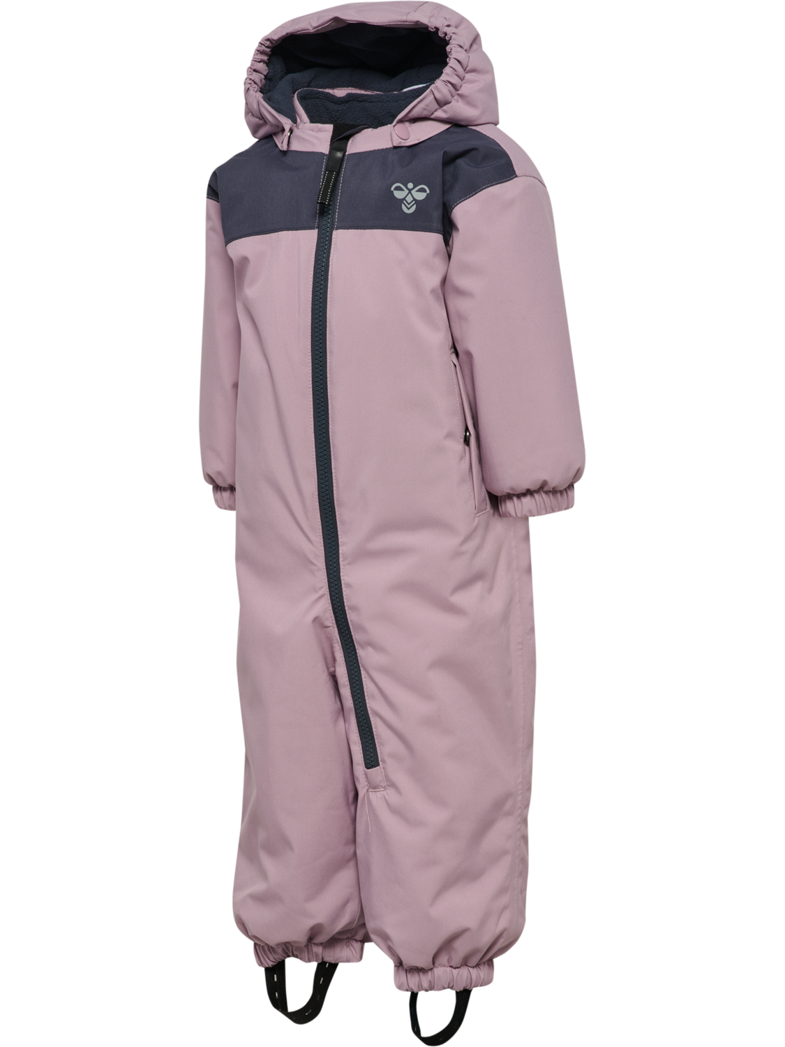 hmlMINI BLOCK SNOWSUIT WP, SEA FOG, packshot