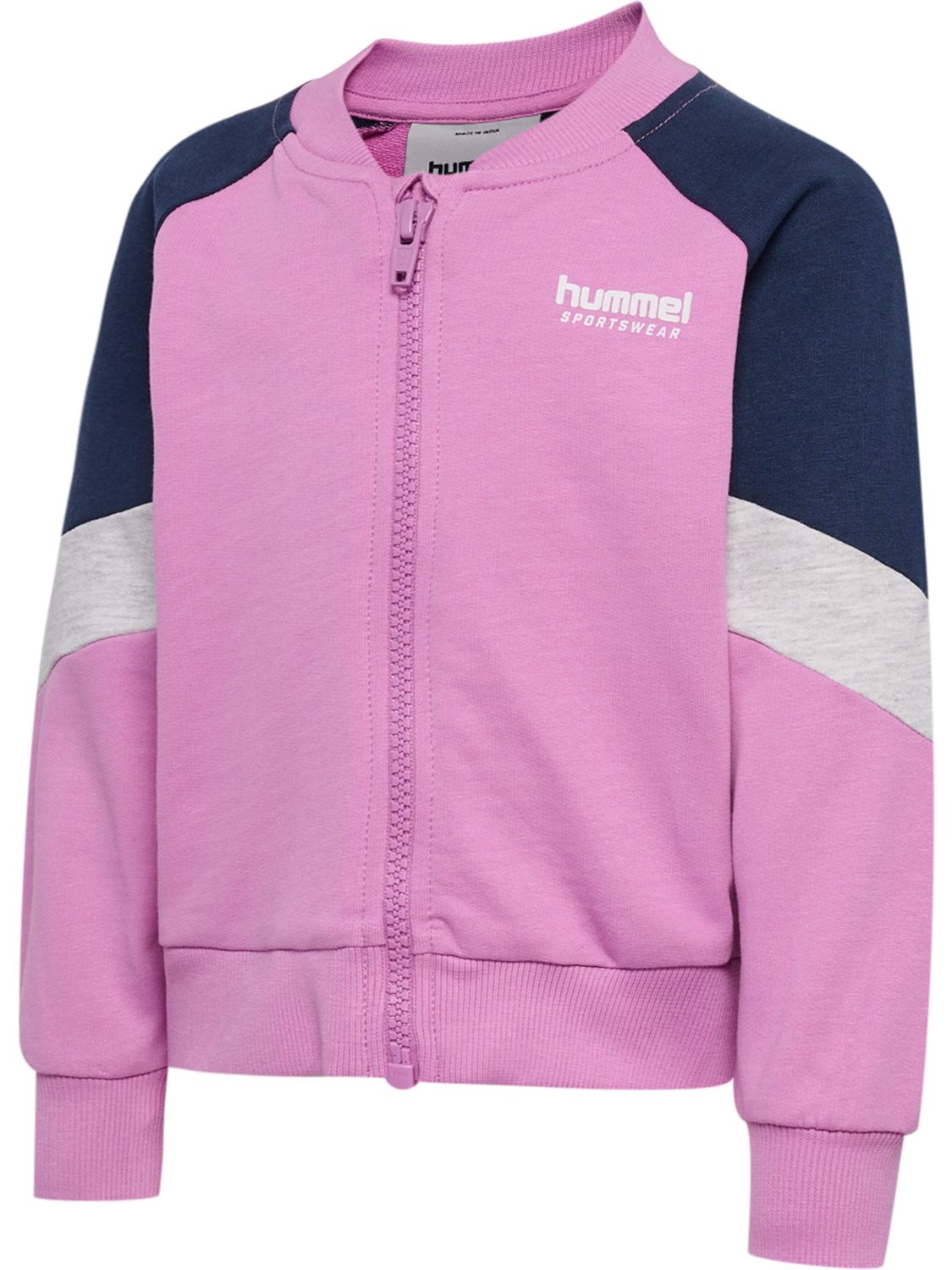 hmlMINI LOOSE BLOCK ZIP JACKET, VIOLET, packshot