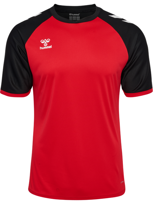 hmlMATCH LEAGUE JERSEY S/S, TRUE RED/BLACK, packshot