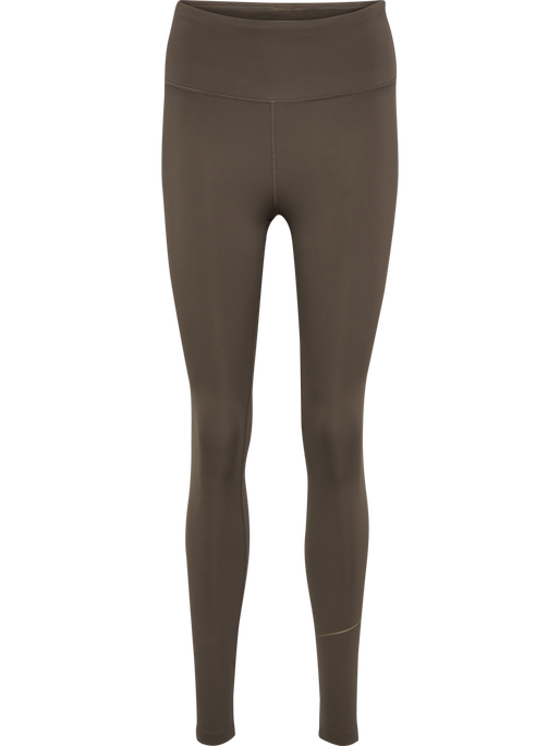 hmlCOURT MID WAIST POCKET TIGHTS W, TURKISH COFFEE, packshot