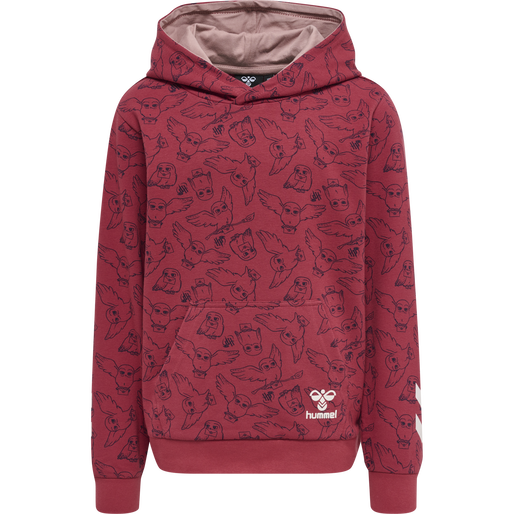 hmlHARRY POTTER AOP HOODIE, EARTH RED, packshot