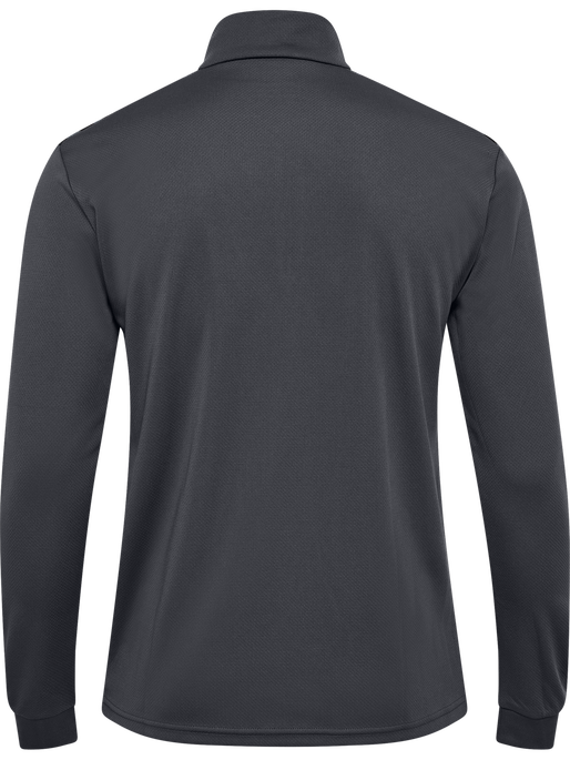 hmlAUTHENTIC HALF ZIP SWEAT, ASPHALT, packshot