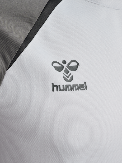 hmlLEAD 2.0 CREW SWEAT, WHITE/STEEL GRAY, packshot