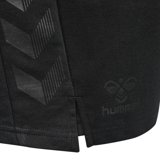 hmlOFFGRID COTTON SHORTS, JET BLACK/FORGED IRON, packshot