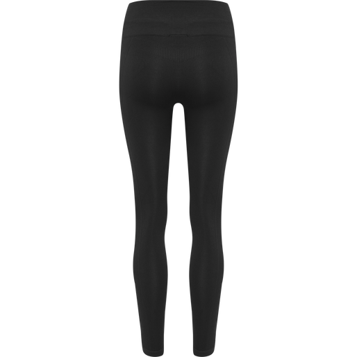 hmlTIF SEAMLESS HIGH WAIST TIGHTS, BLACK, packshot