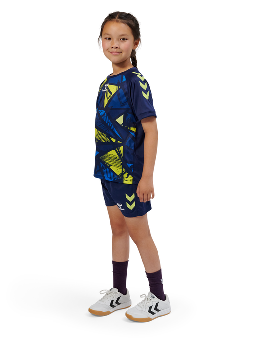 hmlGRAPHIC UNIVERSE JERSEY S/S KIDS, MARINE, model
