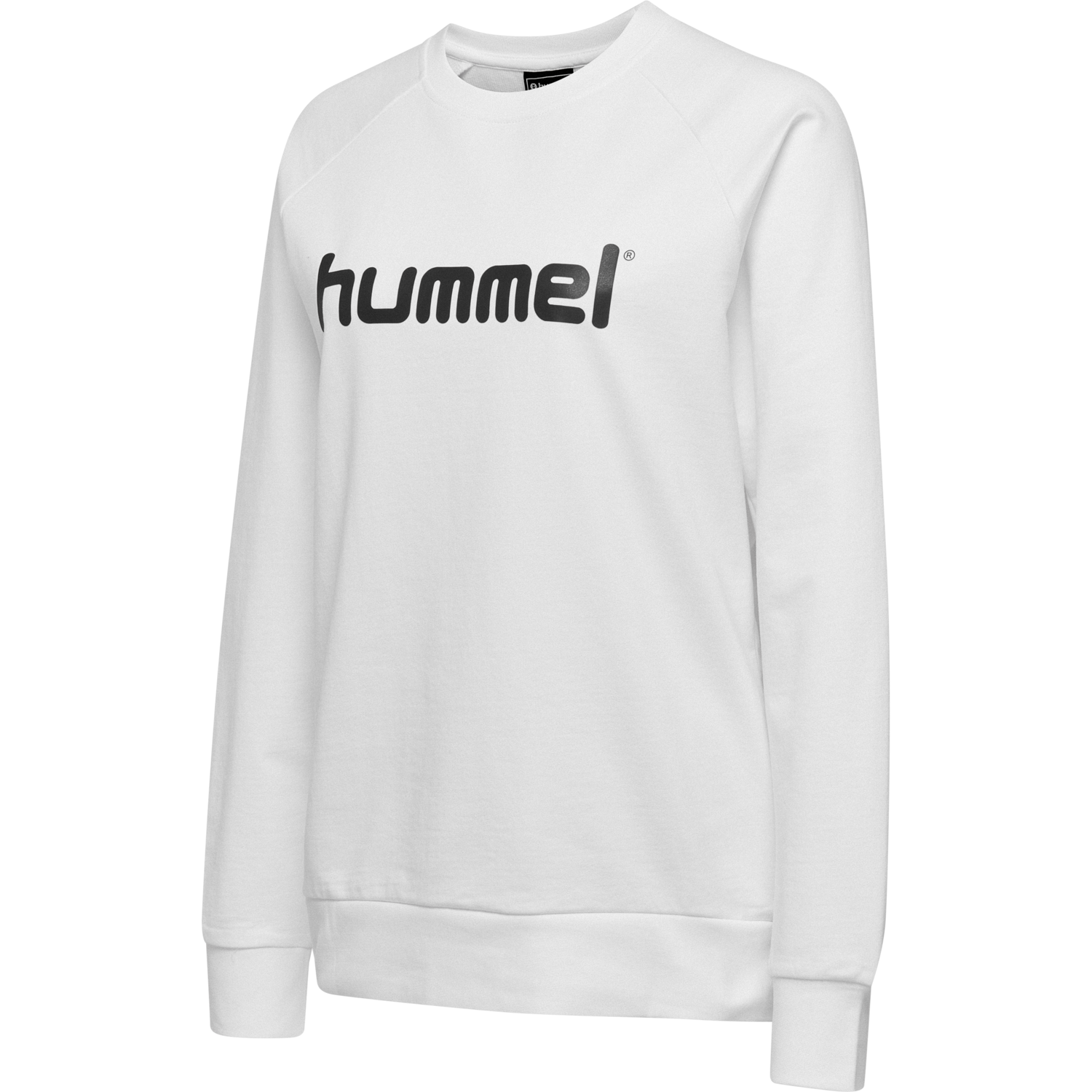 HMLGO COTTON LOGO SWEATSHIRT WOMAN, WHITE, packshot