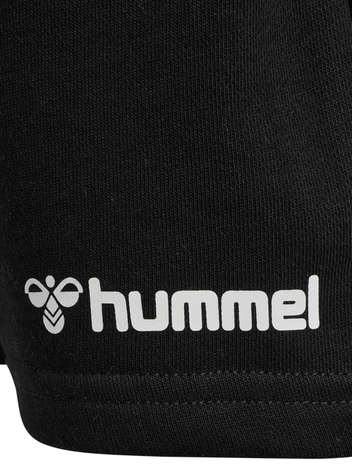 hmlMOVER COTTON BERMUDA SHORTS KIDS, BLACK hmlMOVER COTTON BERMUDA SHORTS KIDS, BLACK, packshot