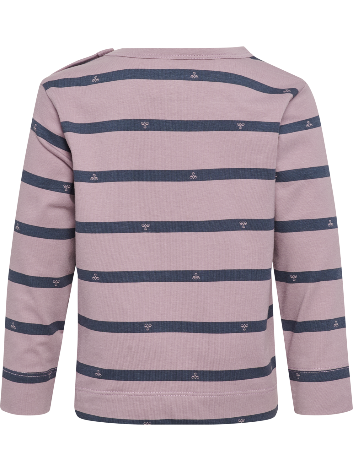 hmlMINI REG STRIPY BEE T-SHIRT L/S, SEA FOG, packshot