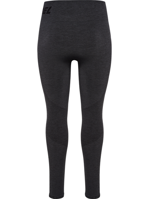 hmlTE CURVE SEAMLESS MW TIGHTS, BLACK MELANGE, packshot