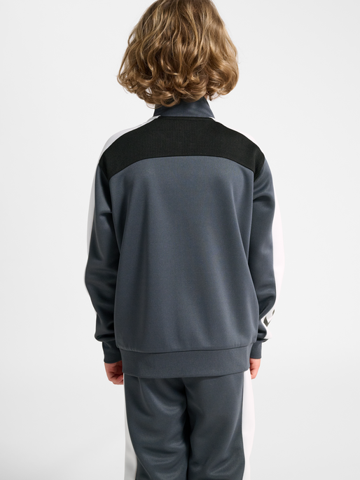 hmlJR COLORBLOCK TRACKSUIT, OMBRE BLUE, model